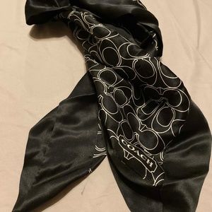Black and White Coach Scarf